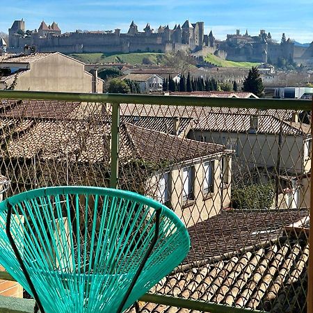 Duplex 70M2 - Vue Cite Medievale - Parking Gratuit Carcassone Kültér fotó