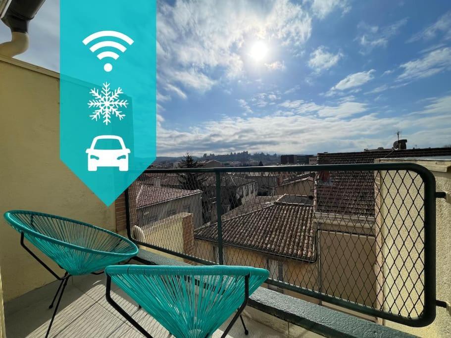 Duplex 70M2 - Vue Cite Medievale - Parking Gratuit Carcassone Kültér fotó