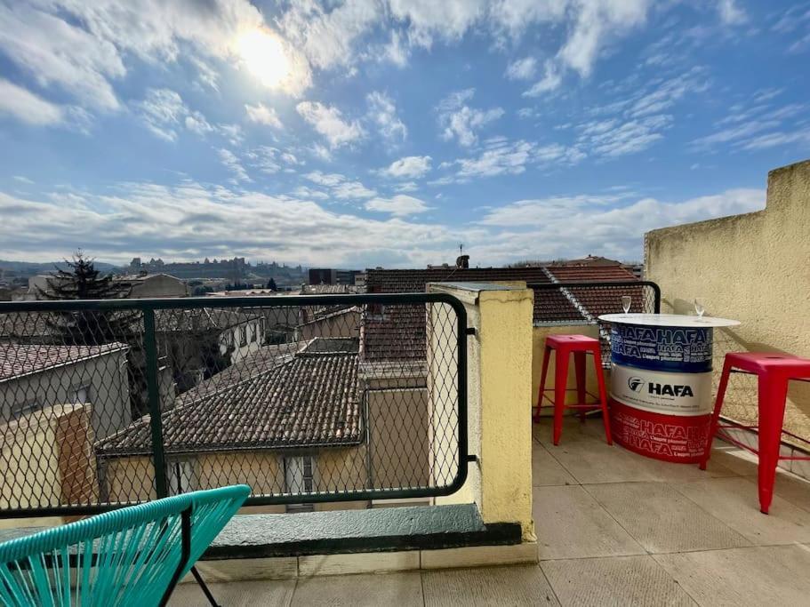 Duplex 70M2 - Vue Cite Medievale - Parking Gratuit Carcassone Kültér fotó